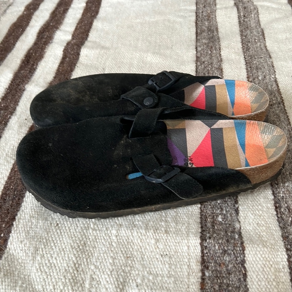 Birkenstock Boston black Suade size 46